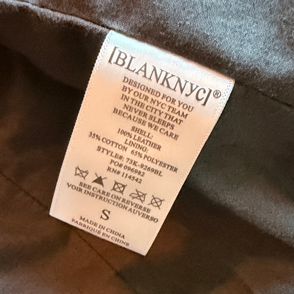 BlankNYC Black Suede Moto Jacket with Silver Hardware S grey - Picture 5 of 10